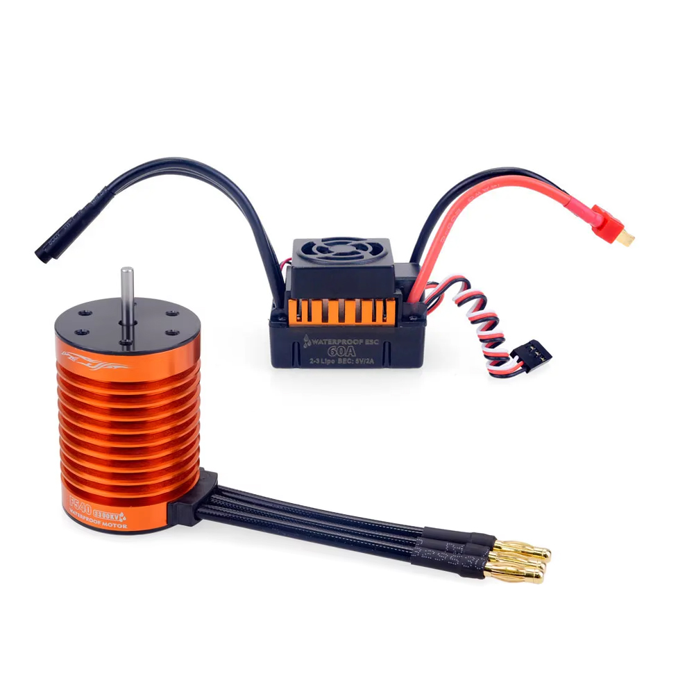 Esc Waterproof 60A - 1/10 1/12 1/14 RC Deel Waterdichte