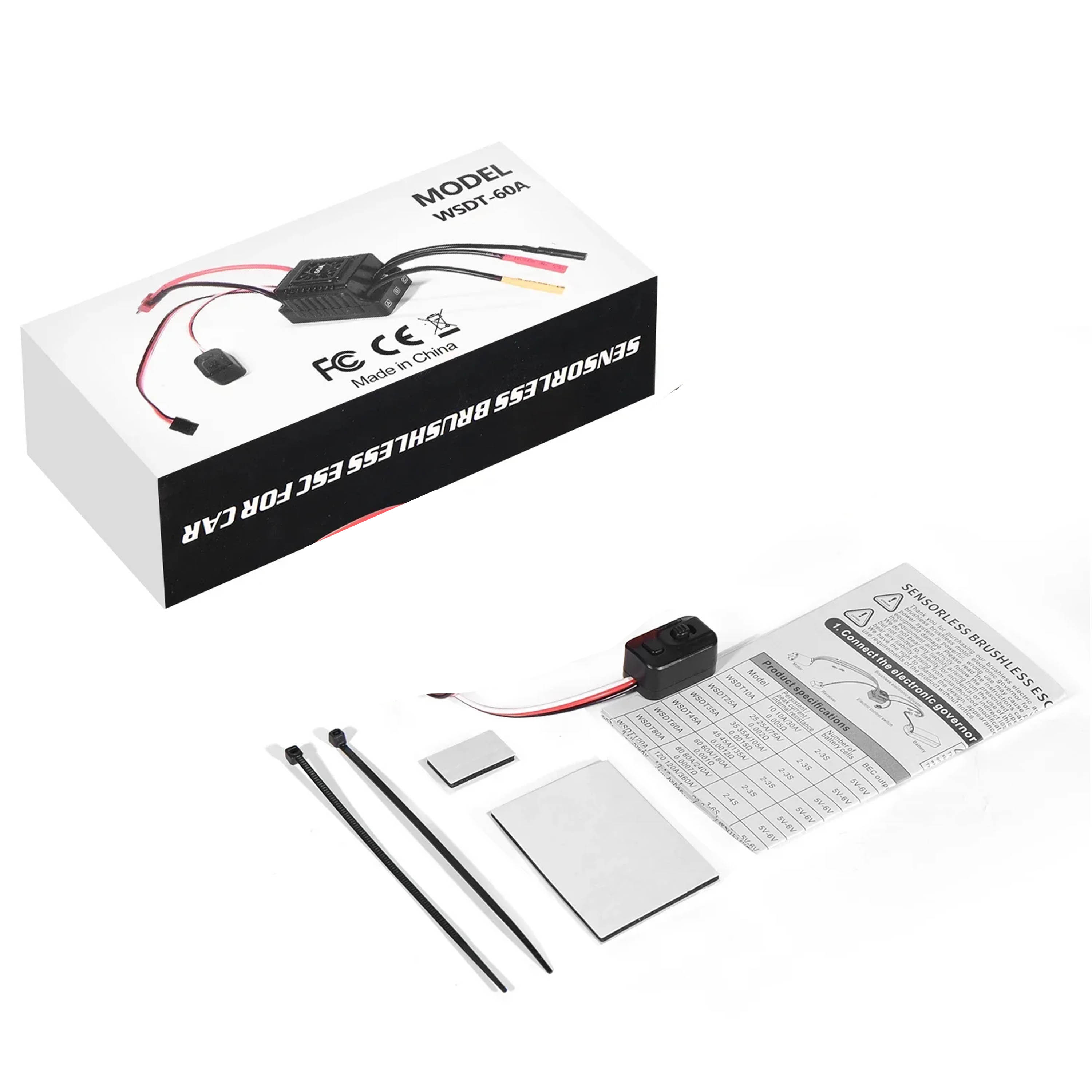 Esc Waterproof 60A - NEEBRC 45A 60A Borstelloze ESC Waterdicht