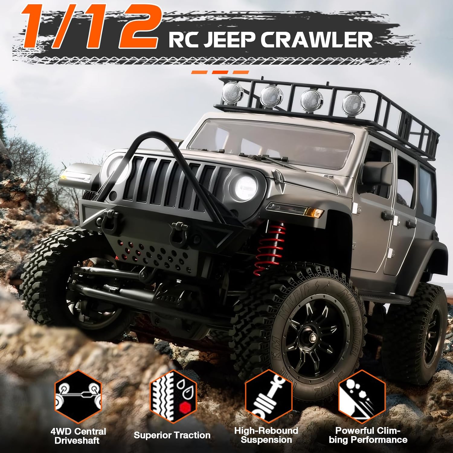 1/12 Schaal 4x4 4WD RC Rock Cr - Rc Jeep Hobby recensie en prijs