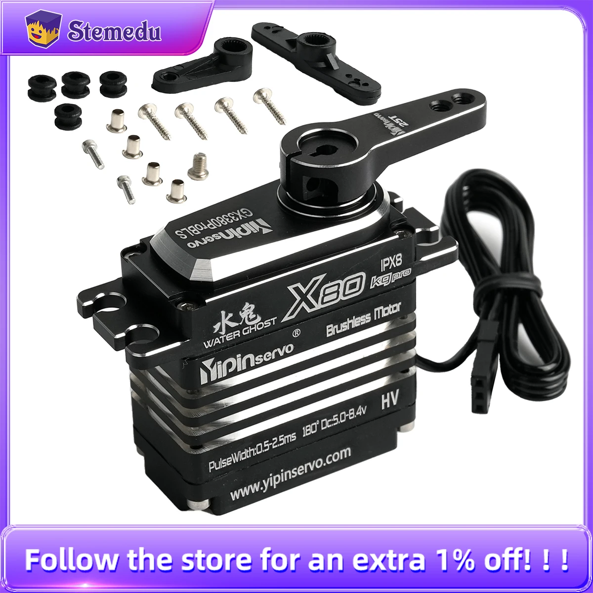 80KG digitale servomotor volle - Rc Hobby Grade recensie en prijs
