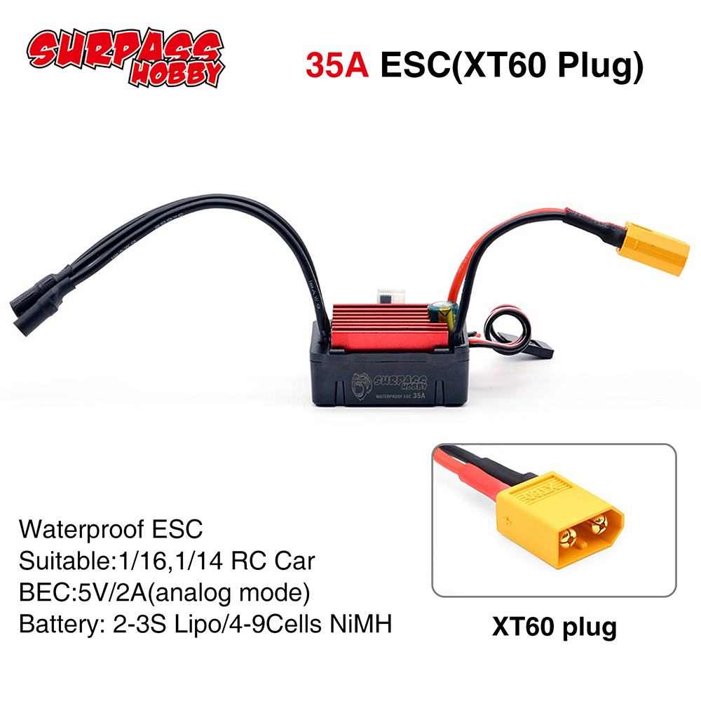 SURPASSHOBBY ESC 150A 80A 120A - Esc Waterproof 60A recensie en prijs