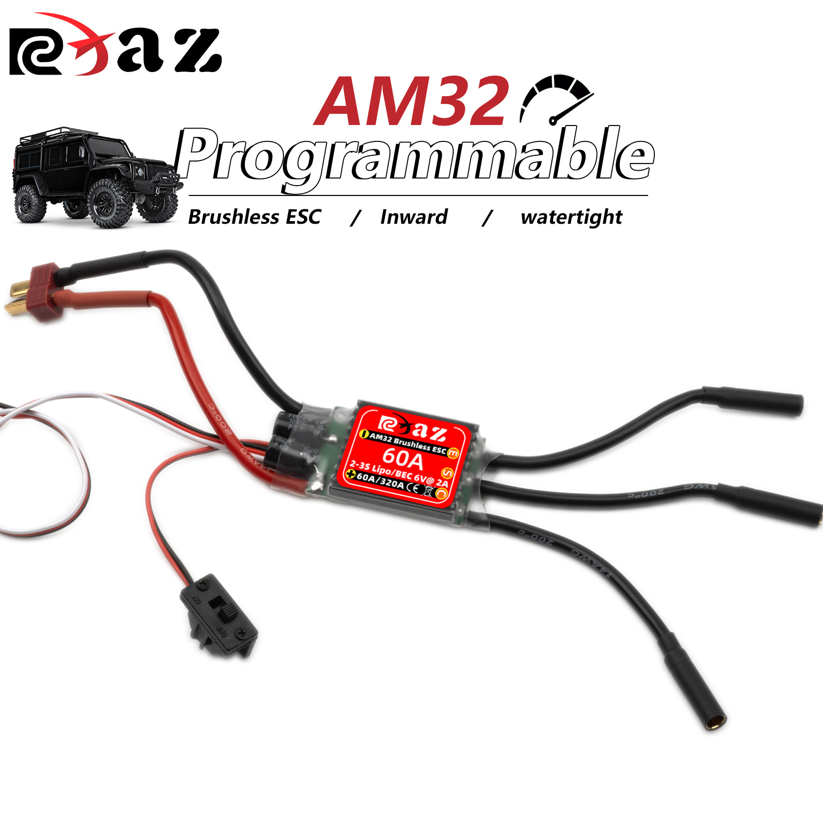 RCXAZ AM32 60A borstelloze ESC - Esc Waterproof 60A recensie en prijs